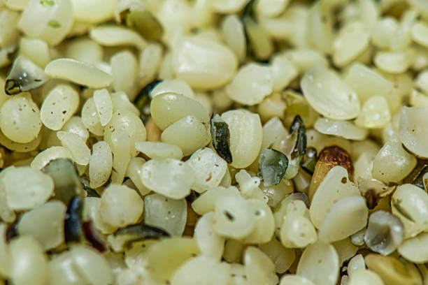 Detail of hemp seeds food