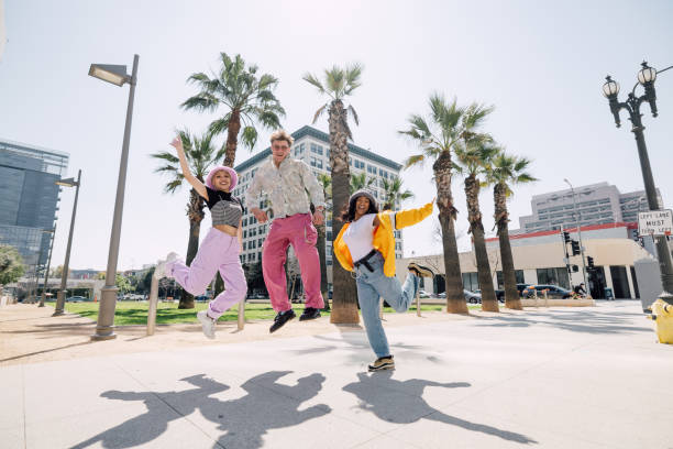 istock Three happy friends enjoying time together 2149938188