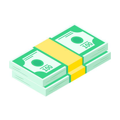 money pack icon isometric of money pack vector icon for web design isolated