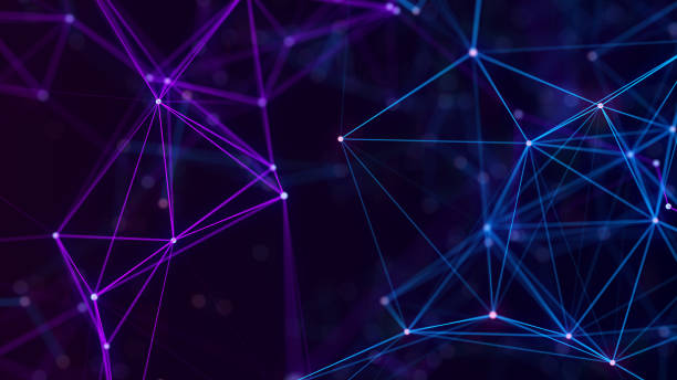 istock Abstract digital background of points and lines. Glowing plexus. Big data. Network or connection. Abstract technology science background. 3d rendering 2149941050