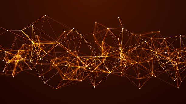 istock Network or connection. Abstract digital background of points and lines. Glowing plexus. Big data. Abstract technology science background. 3d rendering 2149941087