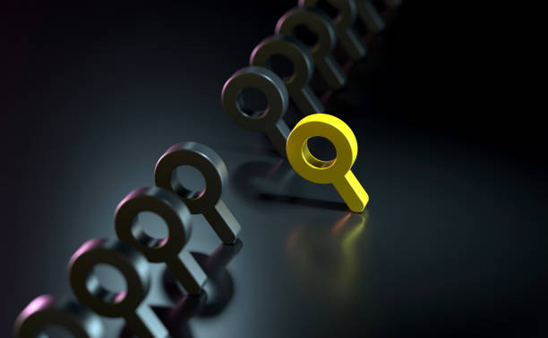istock Magnifying Glass icon Standing Out From The Crowd 2149944628
