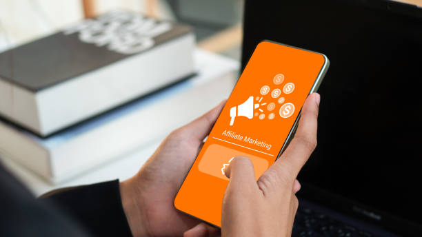 istock Affiliate marketing, online business model concept. Creating relationships strategy between merchants, affiliates, and customers. Generated revenue by rewarding affiliates for referring customers. 2149950262