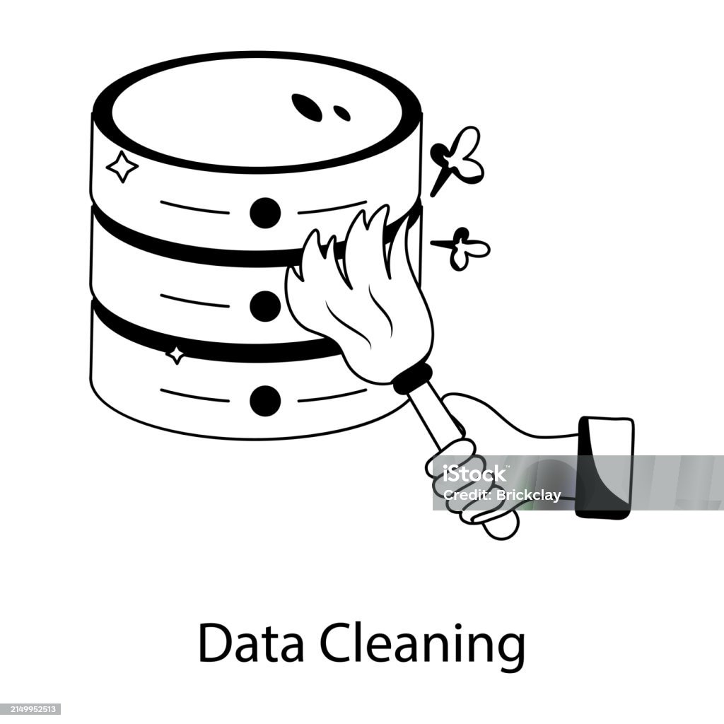 Data Cleaning Stock Illustration - Download Image Now - Cleaning, Data ...
