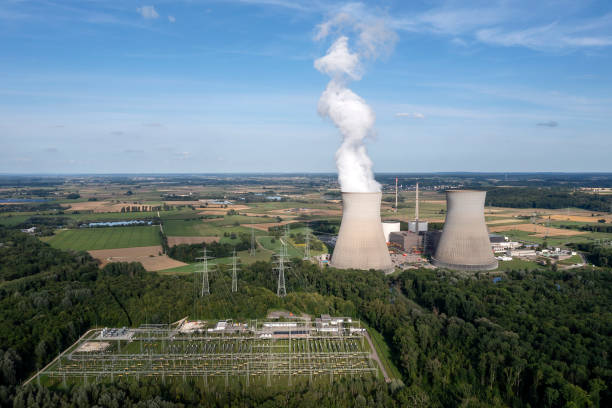 istock Aerial view of a nuclear power station 2149953839