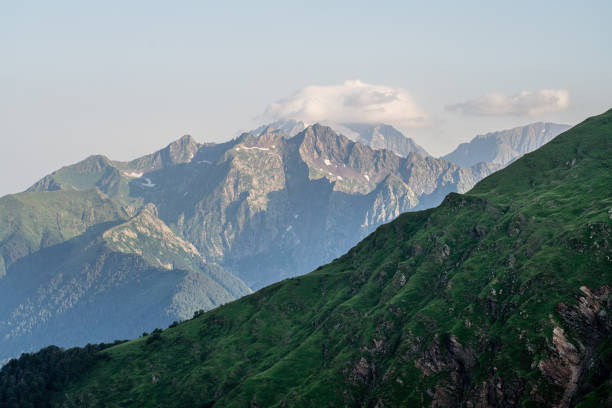 Majestic mountains in the morning
