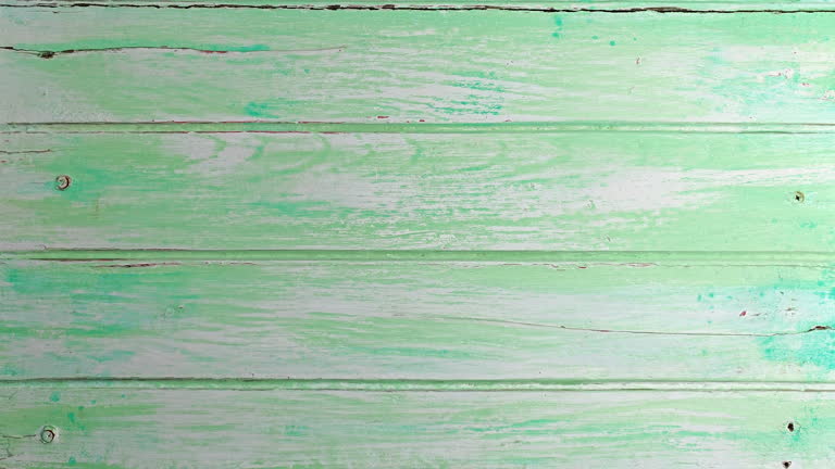 Old weathered, turquoise colored, wooden grunge, wood board background.