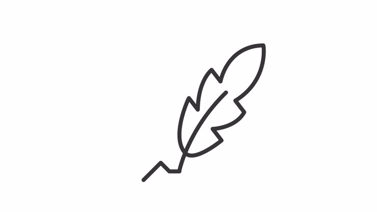 Animated quill icon