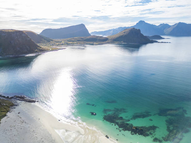 istock Calm sea with mountain views 2149959721