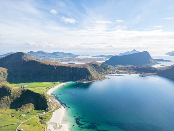 istock Expansive Coastal View with Mountains and Beach 2149959784