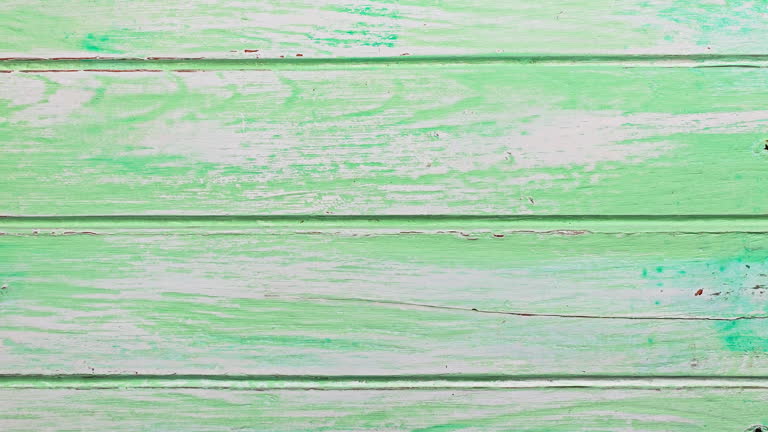 Old weathered, turquoise colored, wooden grunge, wood board background.