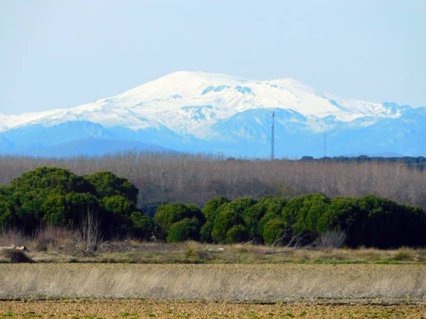 istock panoramic of the valley with snow background mountains 2149963500