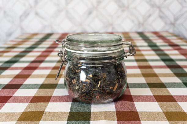 Kitchen glass pot to store tea