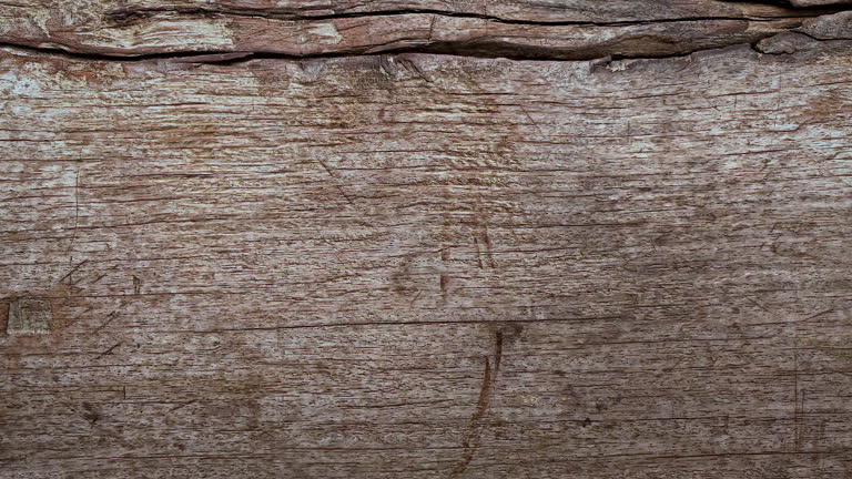 Old weathered, wooden grunge, teak wood board background.