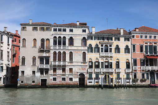 House facades in Venice, Italy