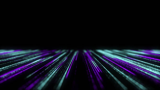 istock Abstract texture with circles. Matrix background. Motion dots in cyberspace. Halftone illustration. Technology background with data algorithms. Hacked security particles pattern. 3D rendering. 2149967469