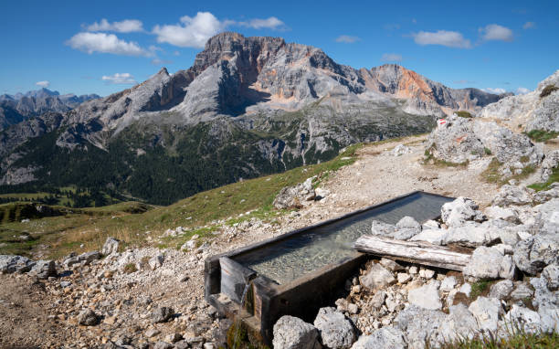 Panoramic image of landscape in South Tirol with famous Prags valley, Italy, Europe