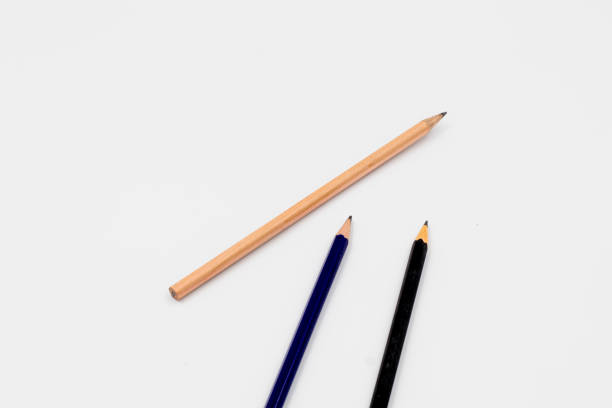 istock Close up wood pencil isolated on white  background 2149970195