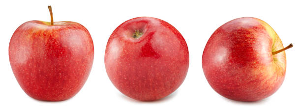 istock Fresh red apple whole isolated on white background 2149972032