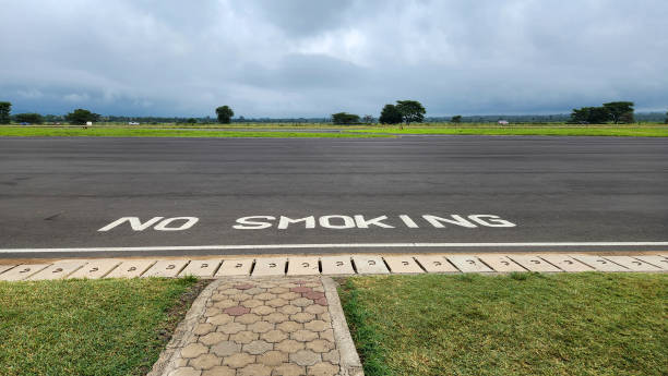 istock No parking sign written on asphalt 2149972433