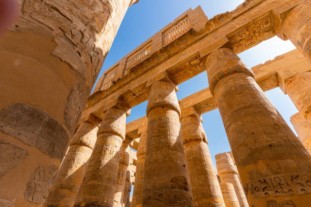 istock Pillars of the Great Hypostyle Hall from Karnak Temple, Egypt 2149974784