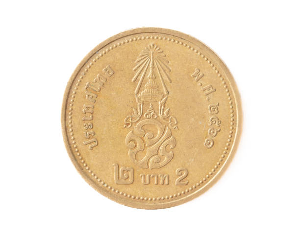 istock Thailand coin isolated on white background. Close-up 2149977094