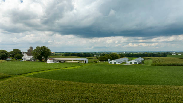 istock Clouds Over a Quiet Farming Homestead 2149981952