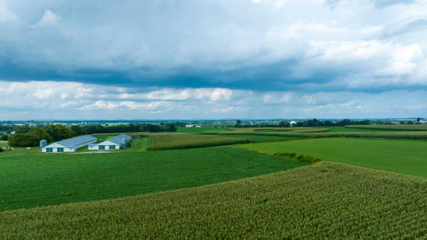 istock Approaching Storm Over Verdant Farmlands 2149981953