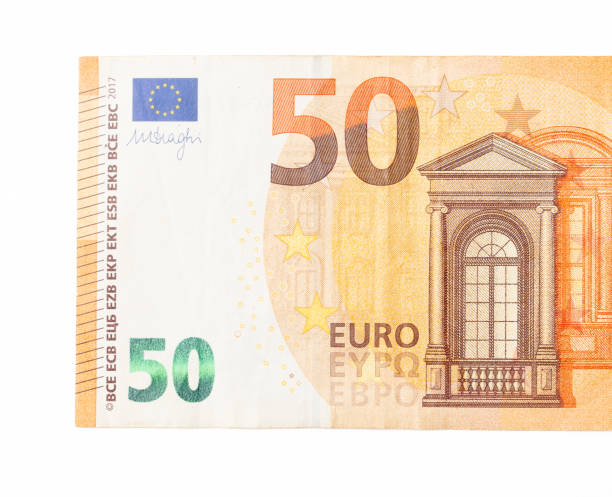 istock Fifty Euro banknote isolated on white background 2149982317
