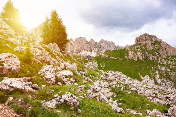 Mountain landscape in Dolomite alps