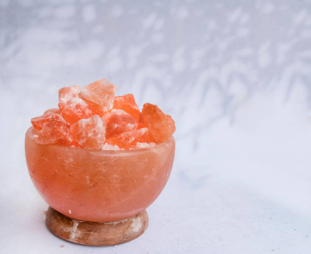 istock Himalayan pink salt crystals lamp 2149992695