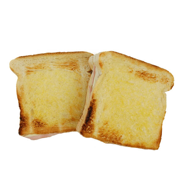 istock croque monsieur, close-up, isolated on a white background 2149996395