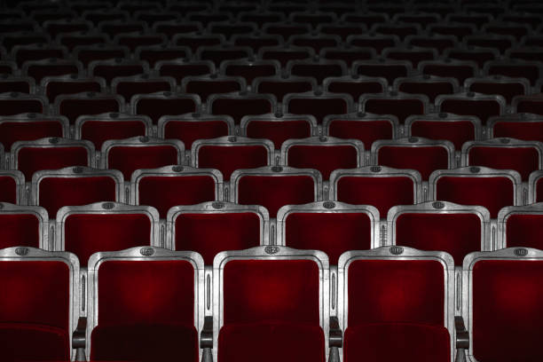 Theater or movie seats, nobody.