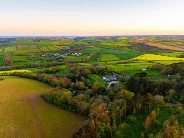 istock Drone view of South Devon counrtyside 2149997185