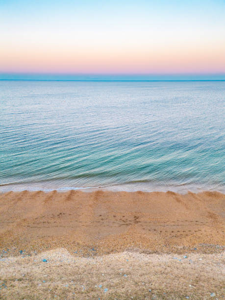 Beautiful sunset over the sea in summer
