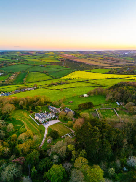 istock Drone view of South Devon counrtyside 2149997221