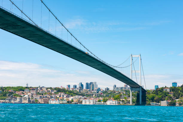 istock Istanbul, Turkey. Istanbul Bosphorus Bridge. 15 July Martyrs Bridge. 2149997449