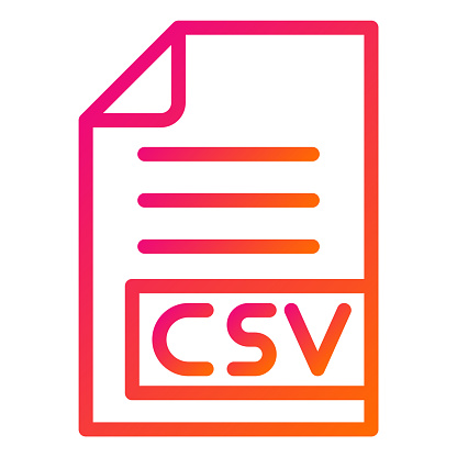 CSV Vector Icon Design Illustration