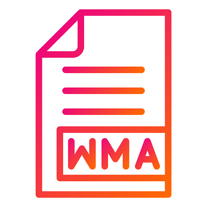 WMA Vector Icon Design Illustration