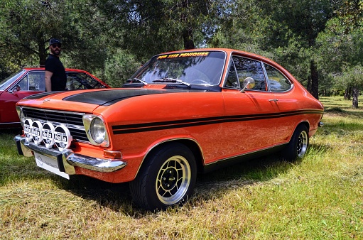 April 20, 2024, Madrid (Spain). Opel Kadett B Coupé Rallye is one of the iconic cars of the Rally