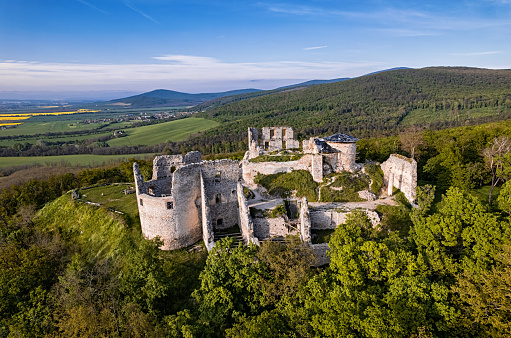 Abandoned ruined castle, Oponice, Slovakia.