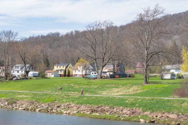 istock Copy space fresh early spring bloom river park blooming nature, season background 2150002394