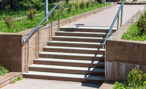 istock Steps on the road in the park 2150002944
