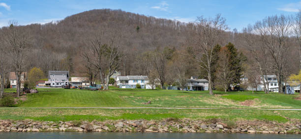 istock Copy space fresh early spring bloom river park blooming nature, season background 2150002961