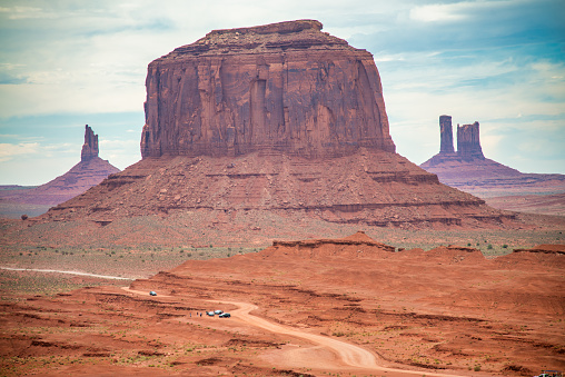 Amazing view of Monument Valley Buttes in Arizona, USA