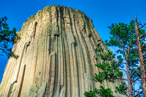 Beautiful summer colours of Devils Tower, Wyoming.