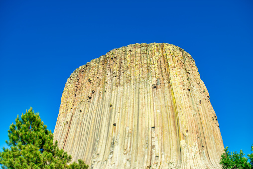 Beautiful summer colours of Devils Tower, Wyoming.