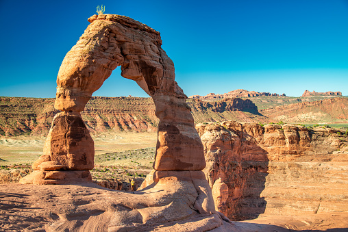 Amazing view of Arches National Park, Delicate Arch.