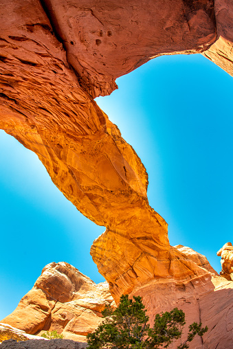 Amazing view of Arches National Park, Utah in summer season.