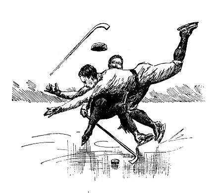 Antique image: Ice Hockey
